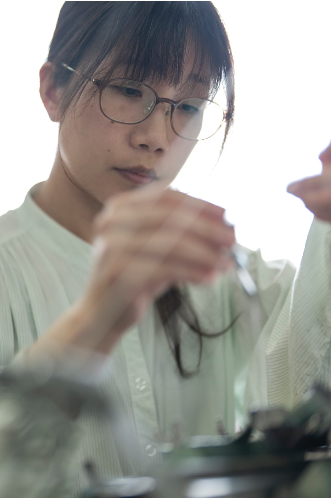 白田のカシミヤ手仕事